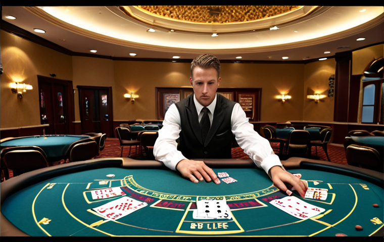 **A modern classroom setting in a casino dealer academy. Students practice card dealing at blackjack tables, with an instructor providing guidance. Text overlay: "Choosing the Right Academy: Credibility, Curriculum, and Costs."**